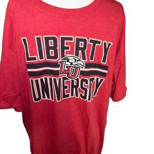 New champion liberty university Flames red Tshirt tee size Large L